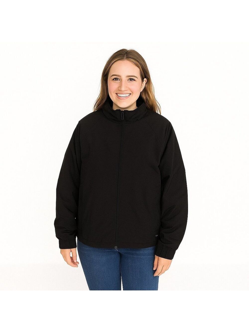 Victoria’s Secret Black Packable Hooded Jacket Women’s Small Lightweight Nylon